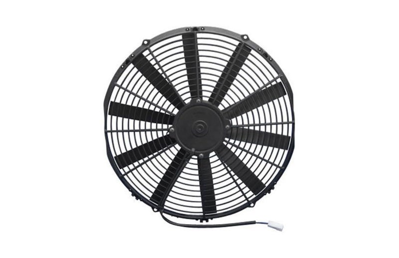 Spal 30100401 16" Straight Blade Pusher Fan, Black